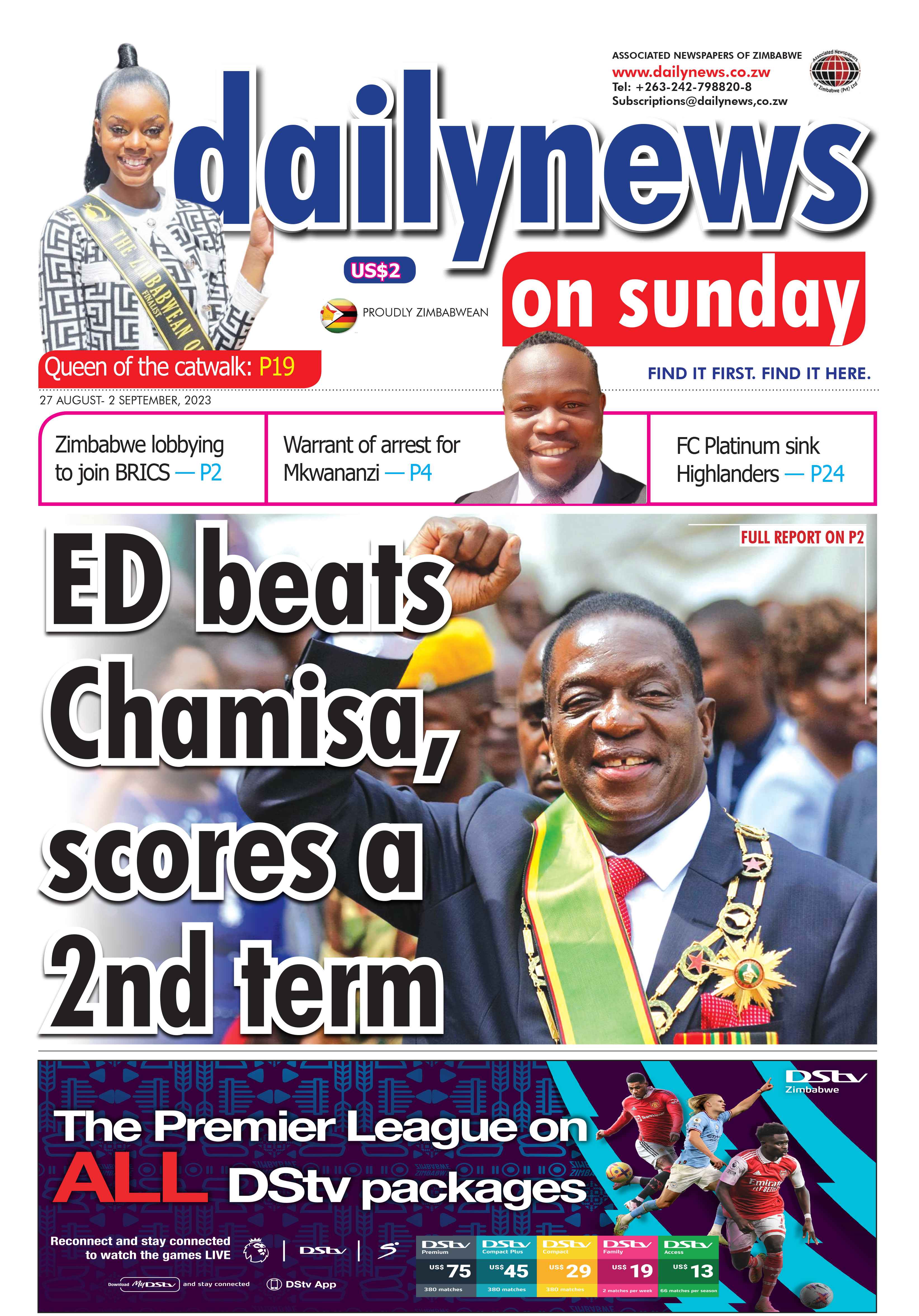 Sunday 27 August 2023