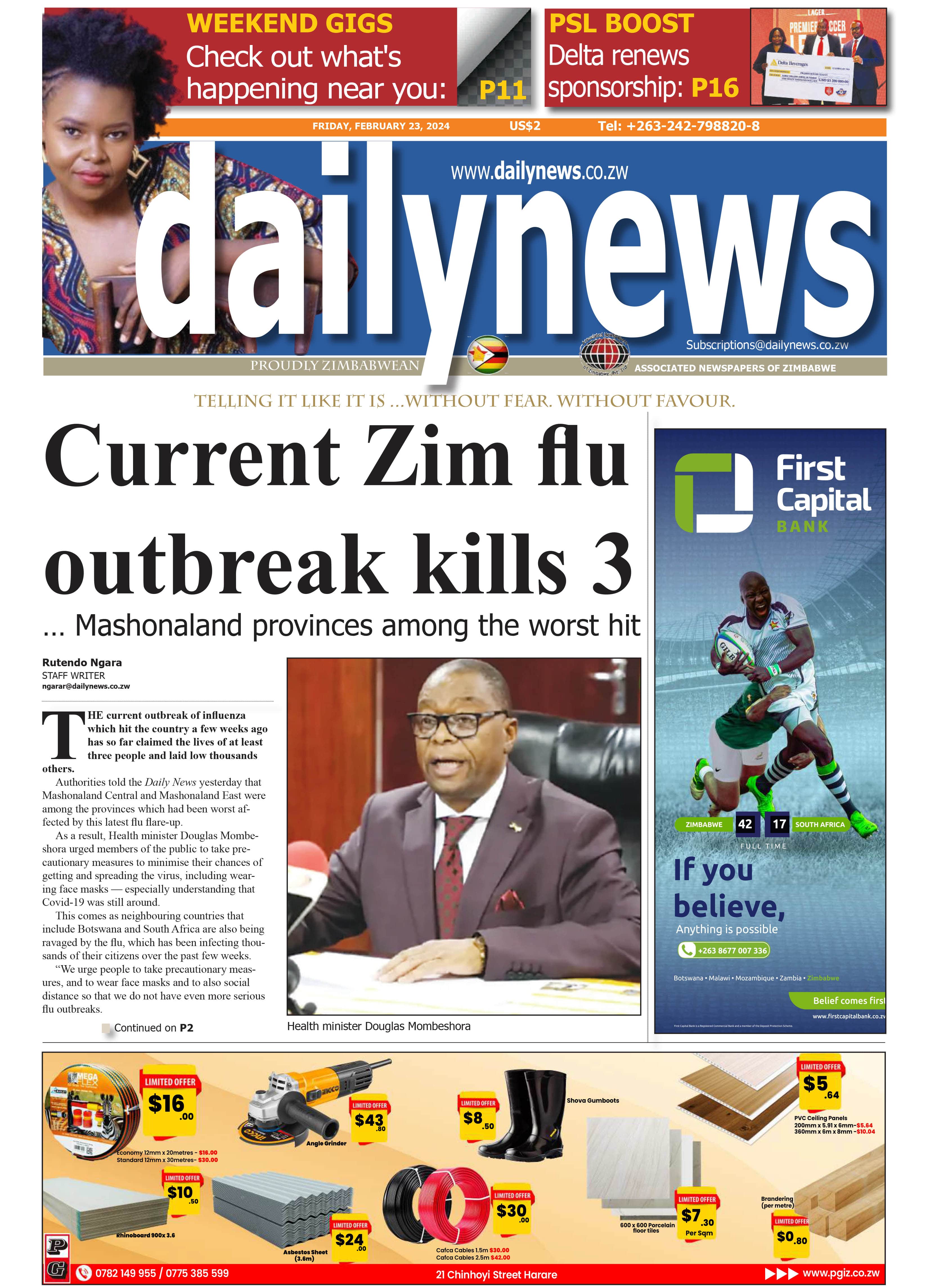 Friday 23 February 2024