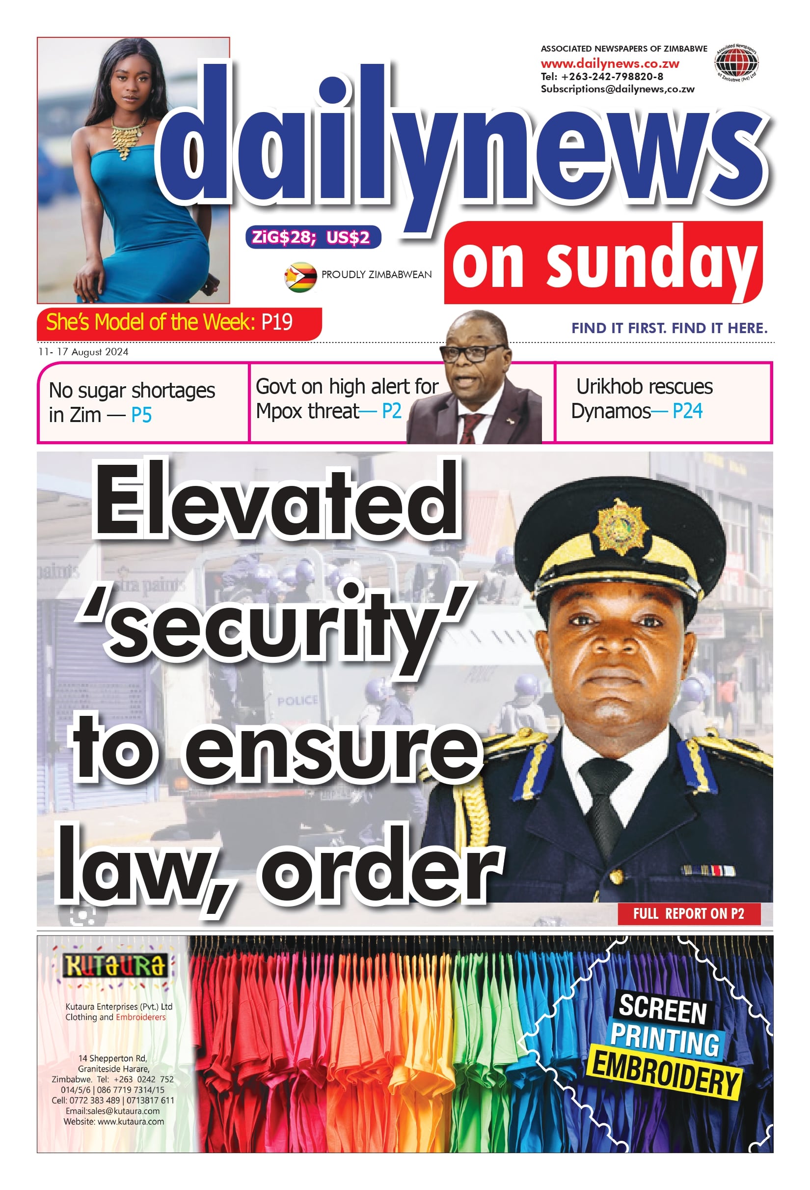 Sunday 11 August 2024