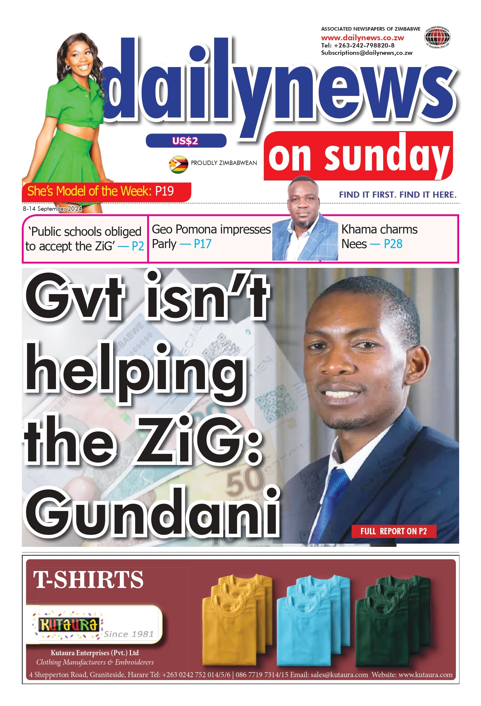 Sunday 8 September 2024