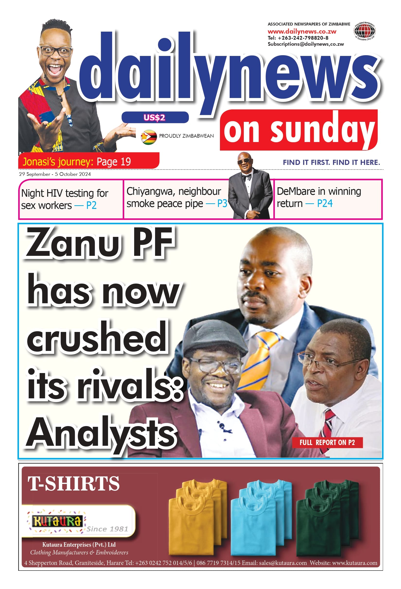 Sunday 29 September 2024