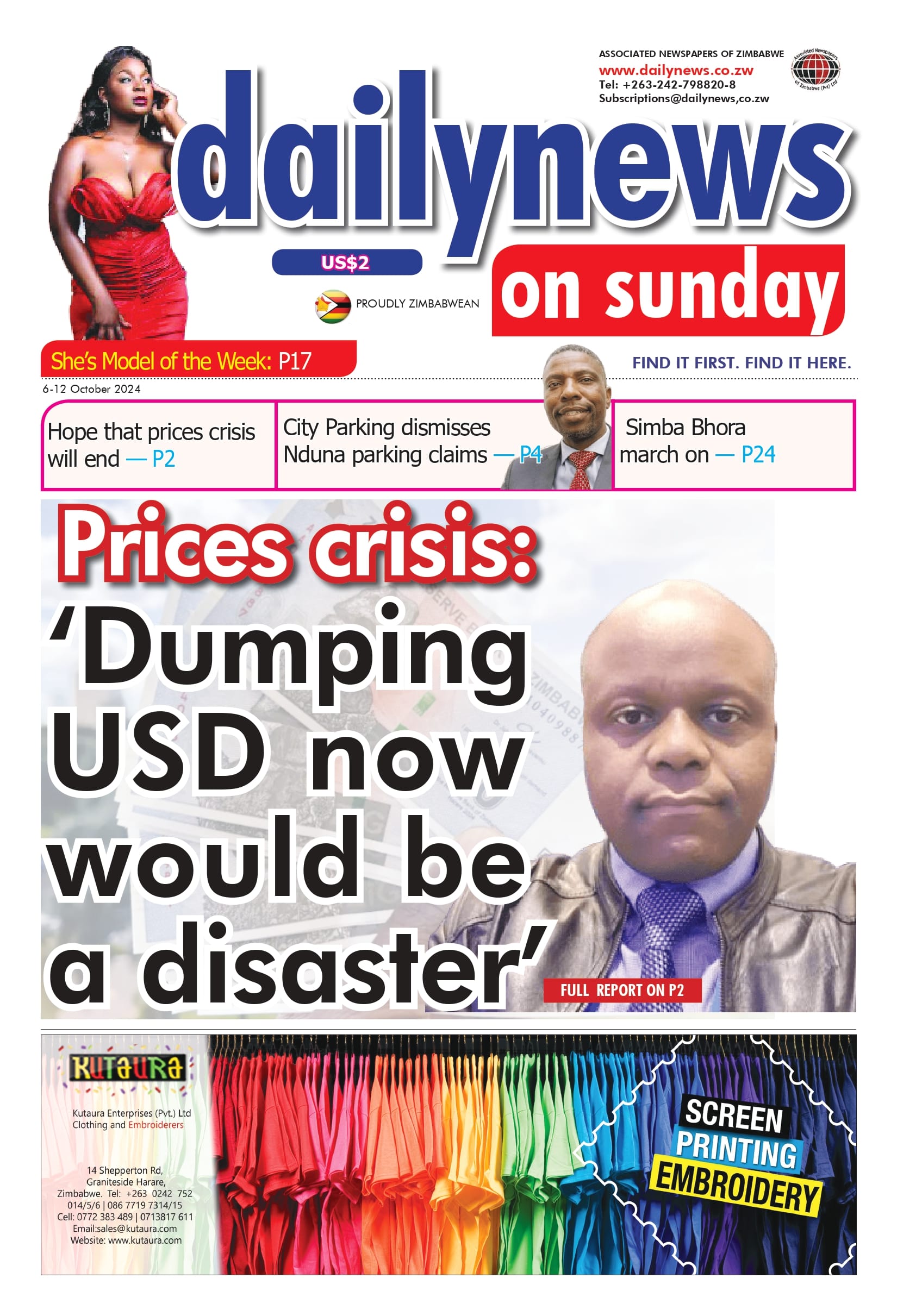 Sunday 6 October 2024