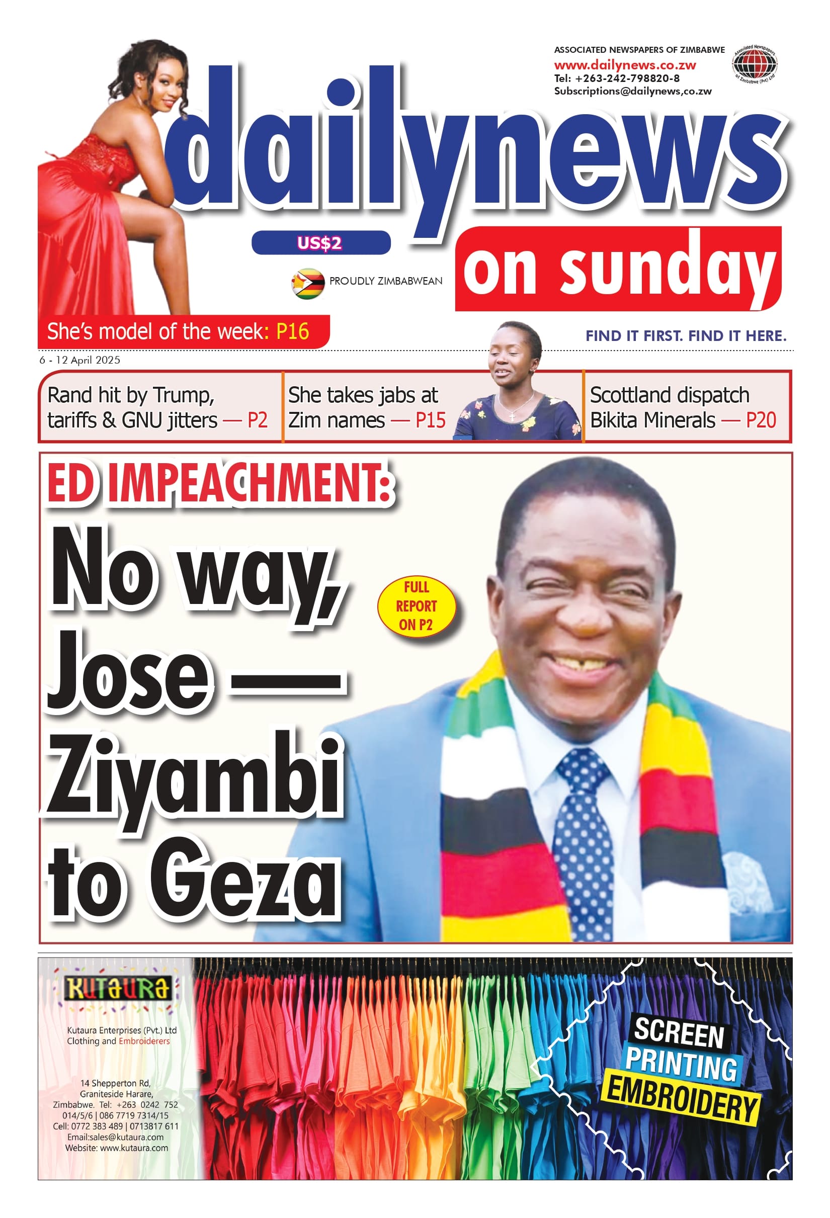 Sunday 6 April 2025