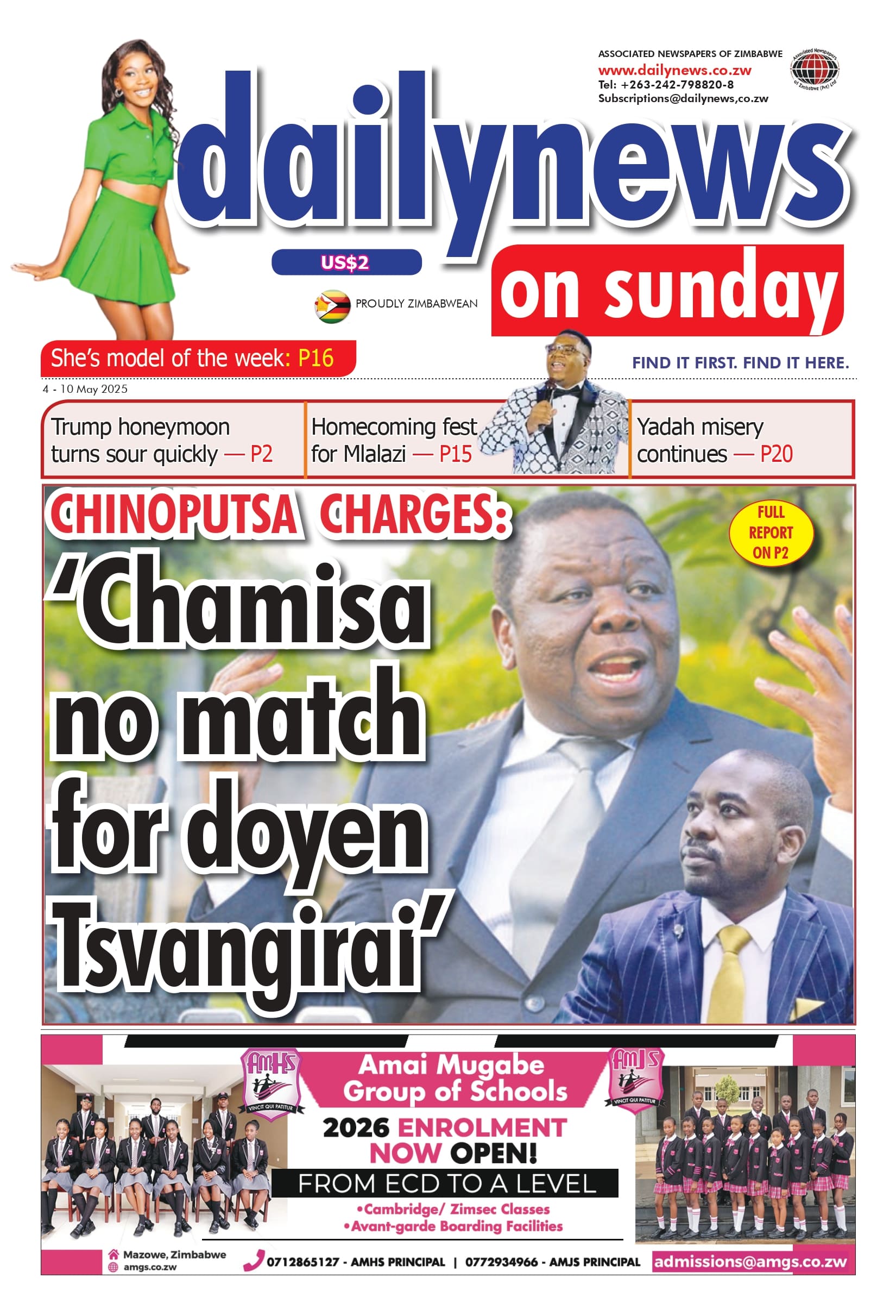 Sunday 4 May 2025