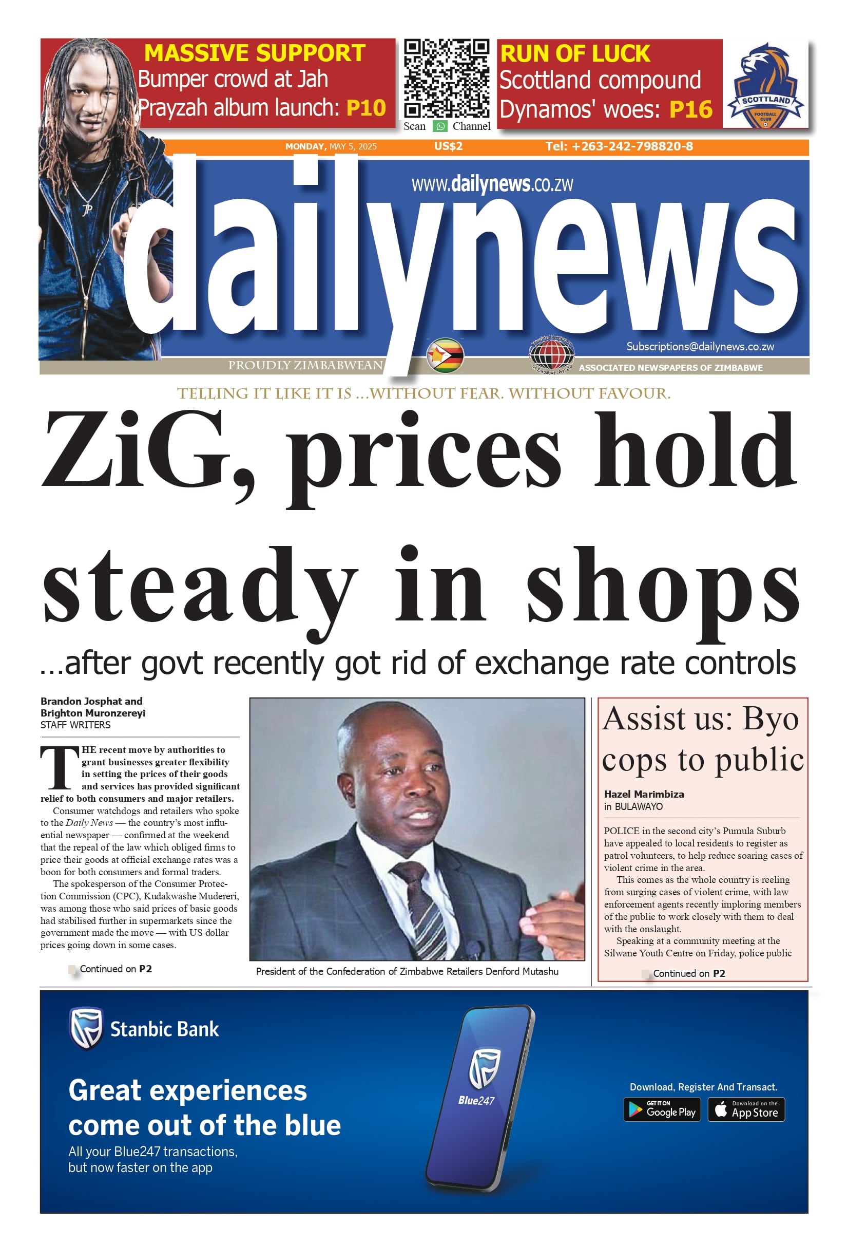 Monday 5 May 2025
