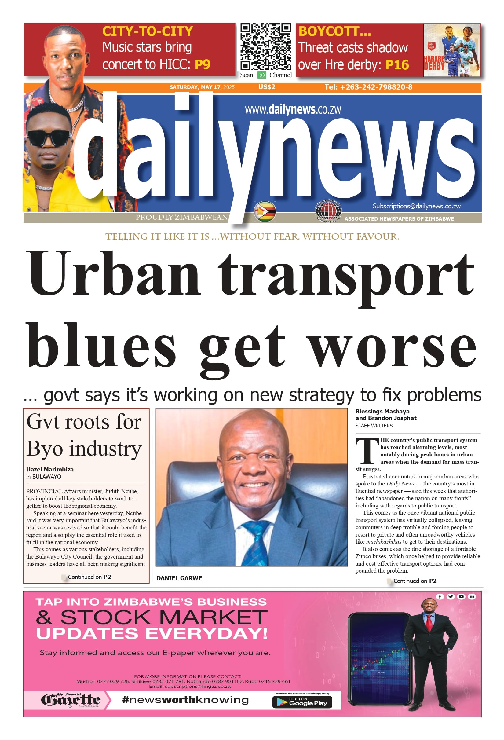 Saturday 17 May 2025