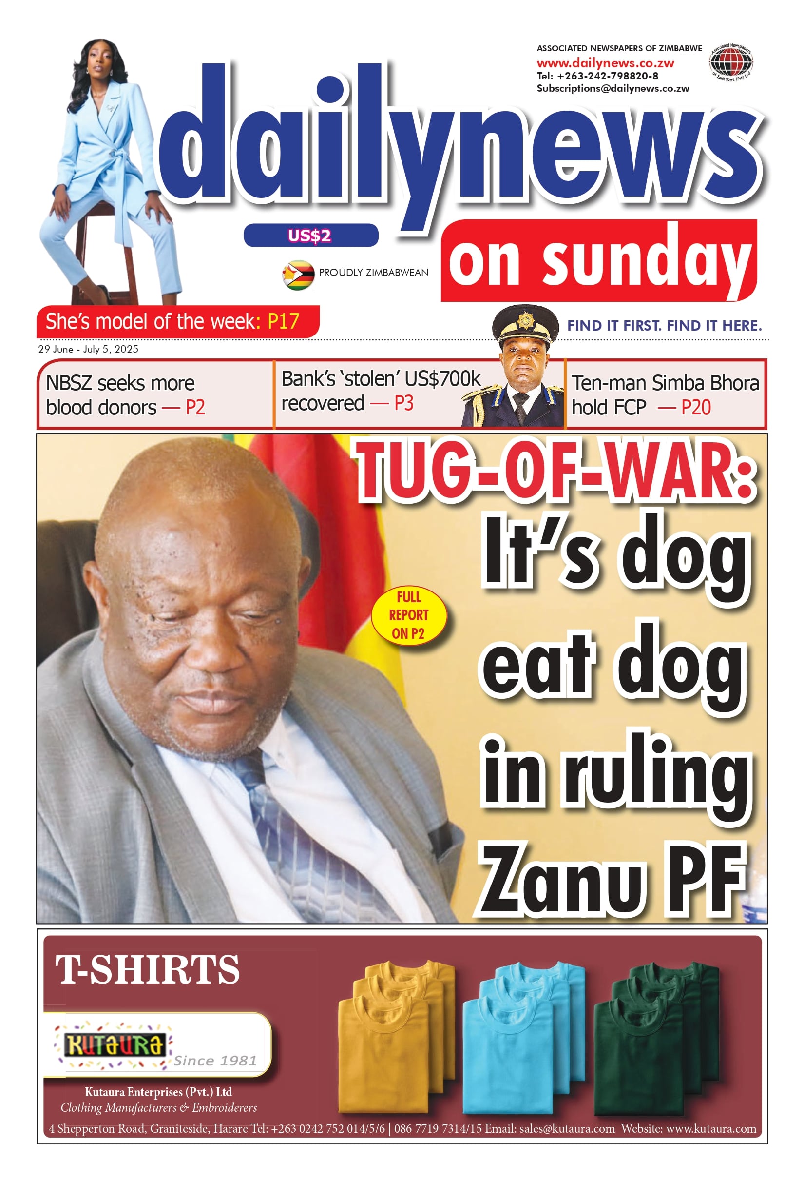 Sunday 29 June 2025