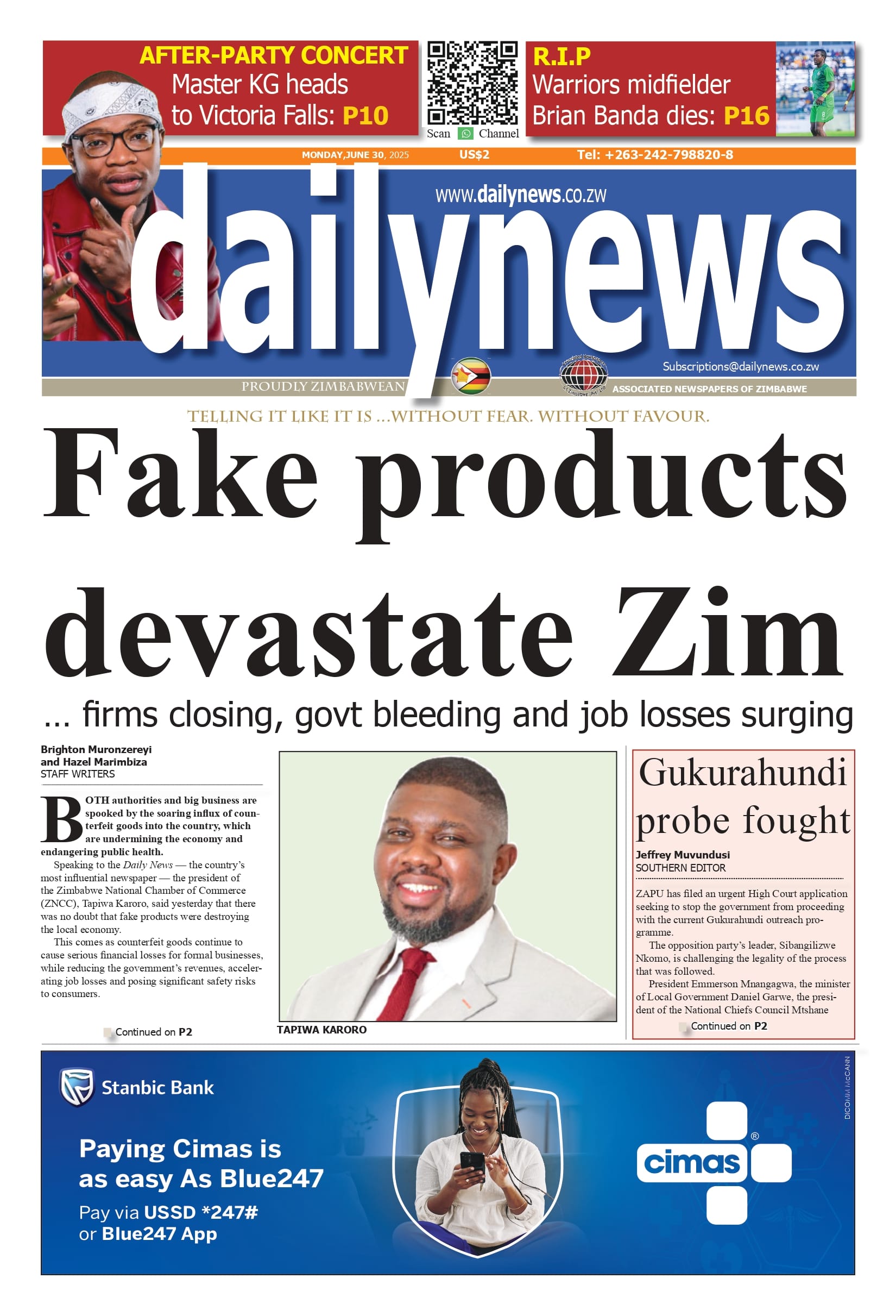 Monday 30 June 2025