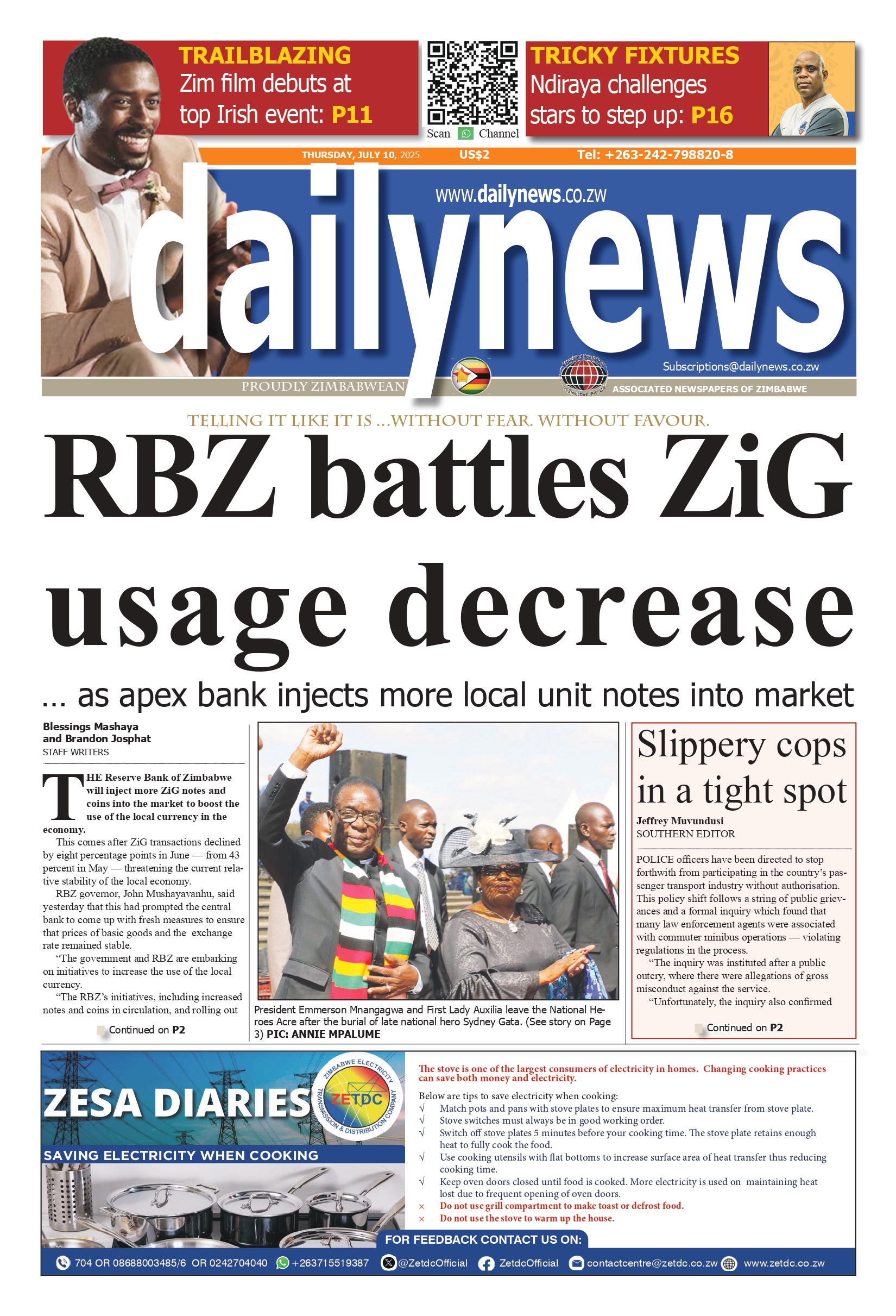Thursday 10 July 2025