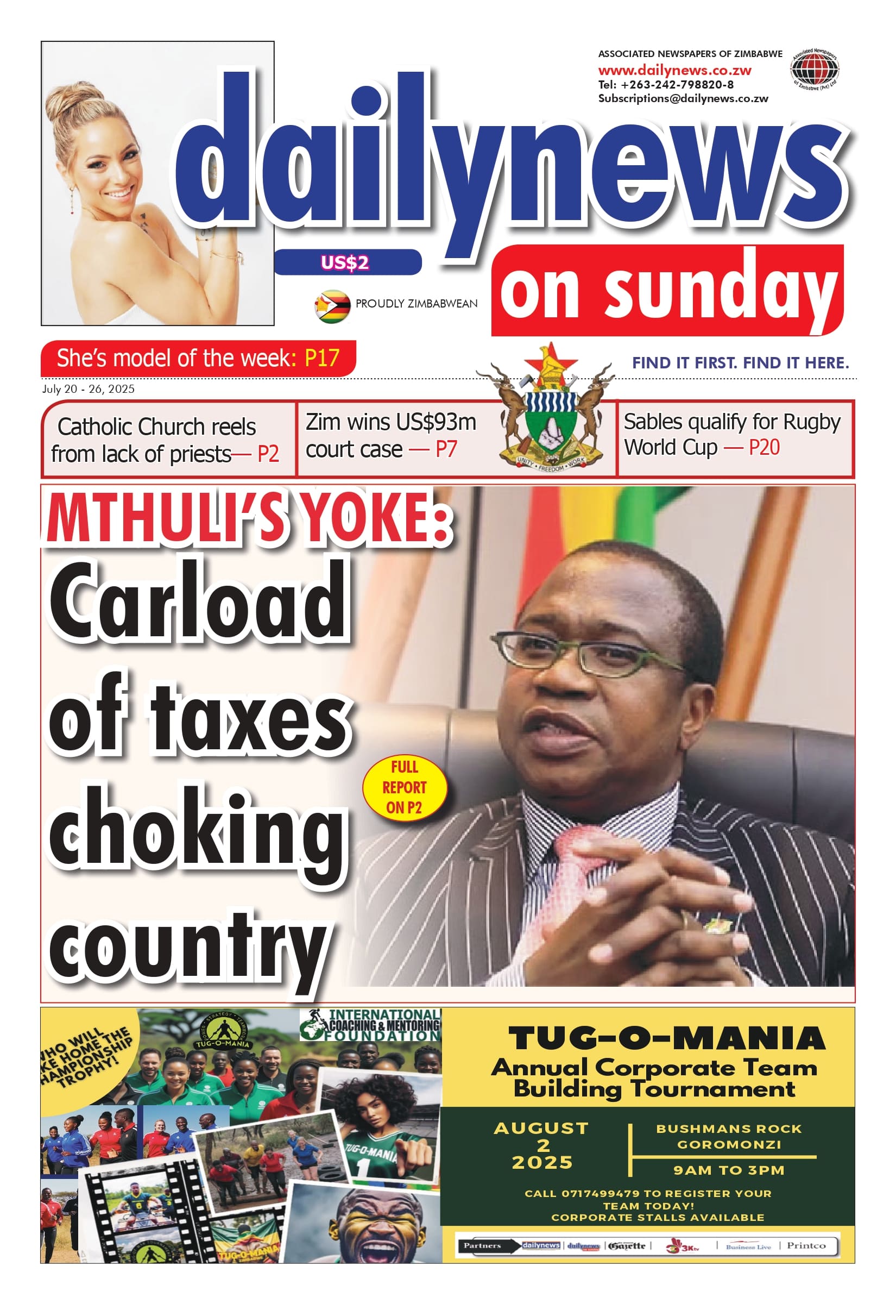 Sunday 20 July 2025