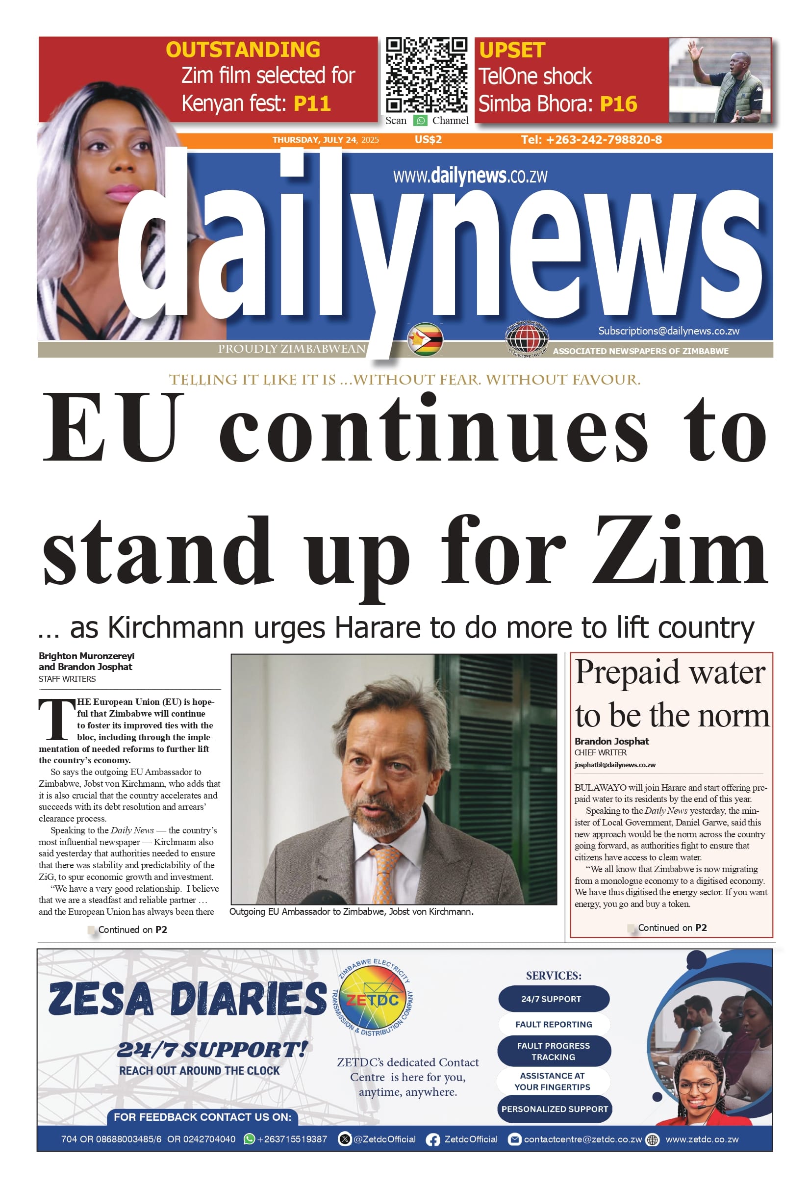 Thursday 24 July 2025