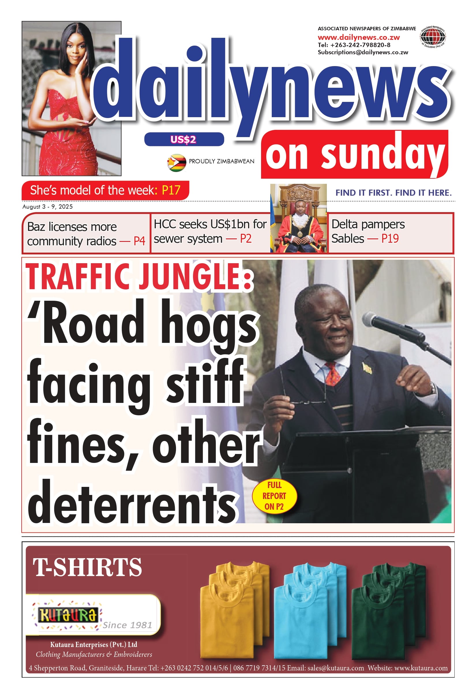Sunday 3 August 2025