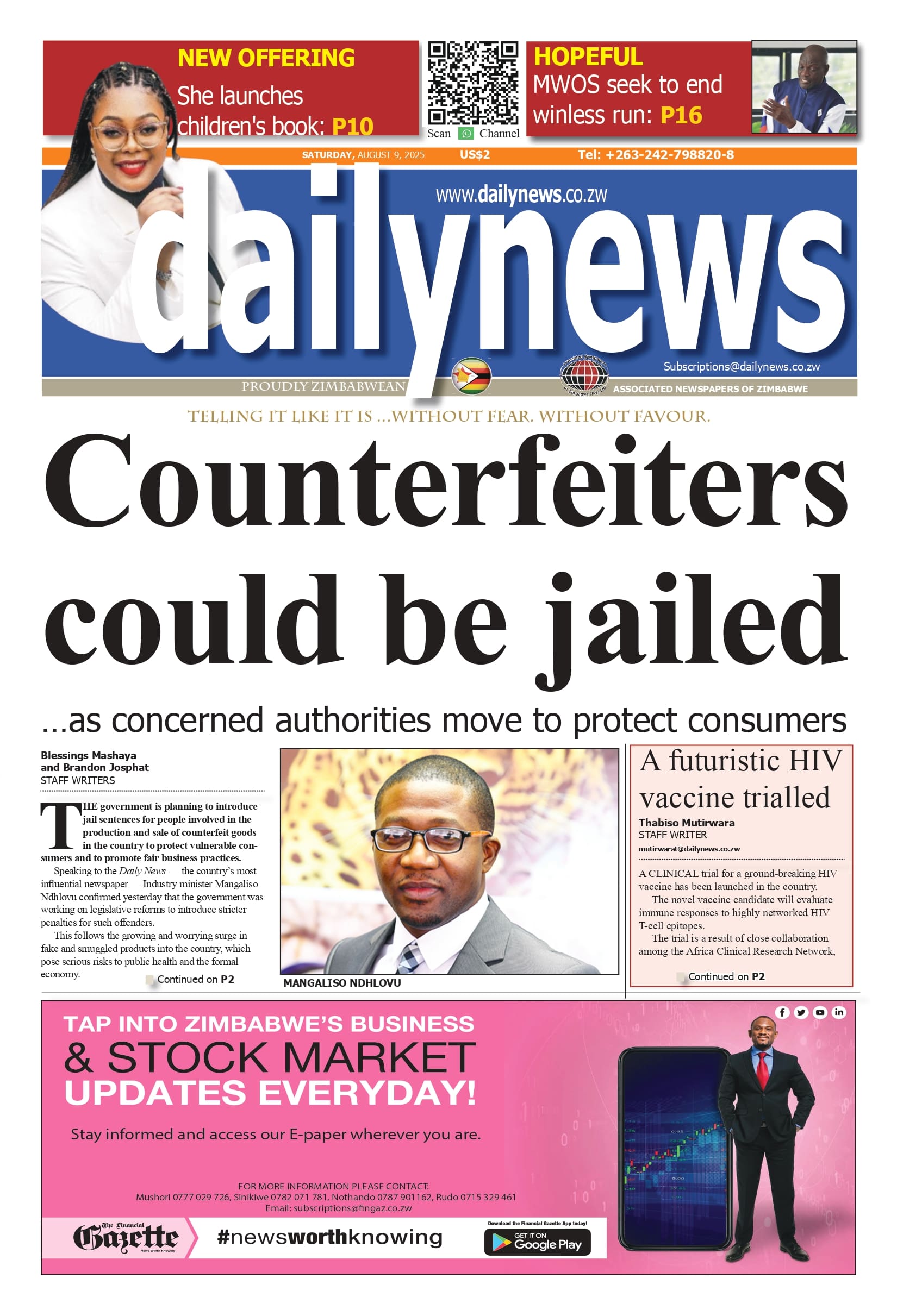 Saturday 9 August 2025
