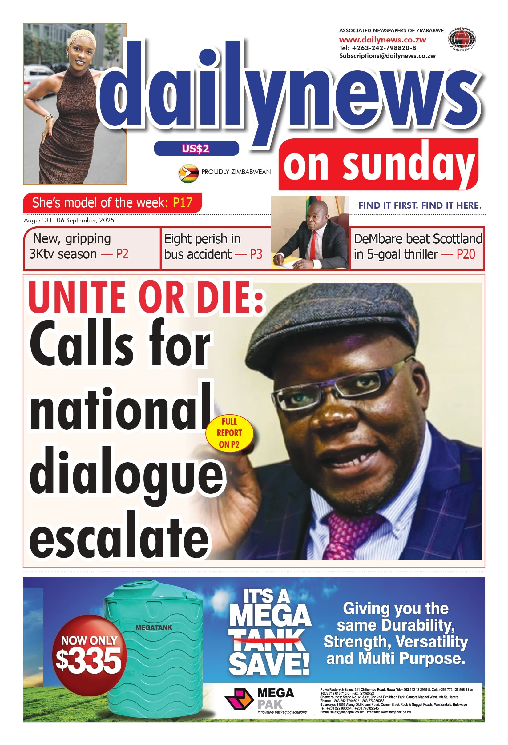 Sunday 31 August 2025
