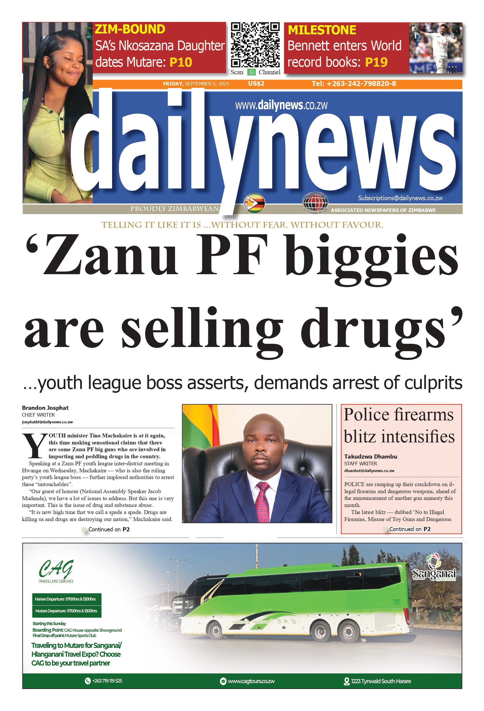Friday 5 September 2025