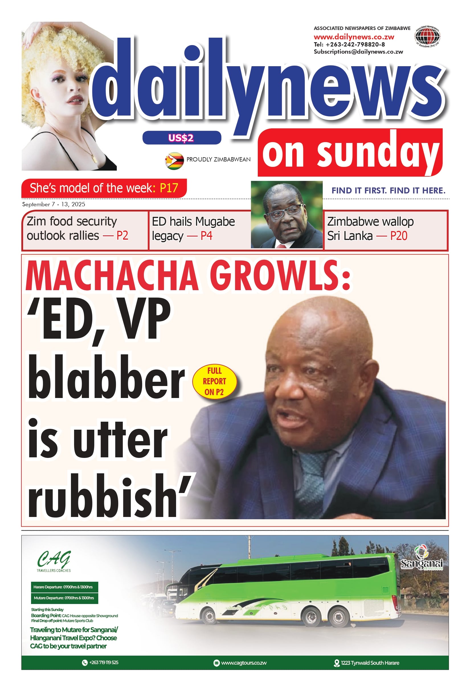 Sunday 7 September 2025