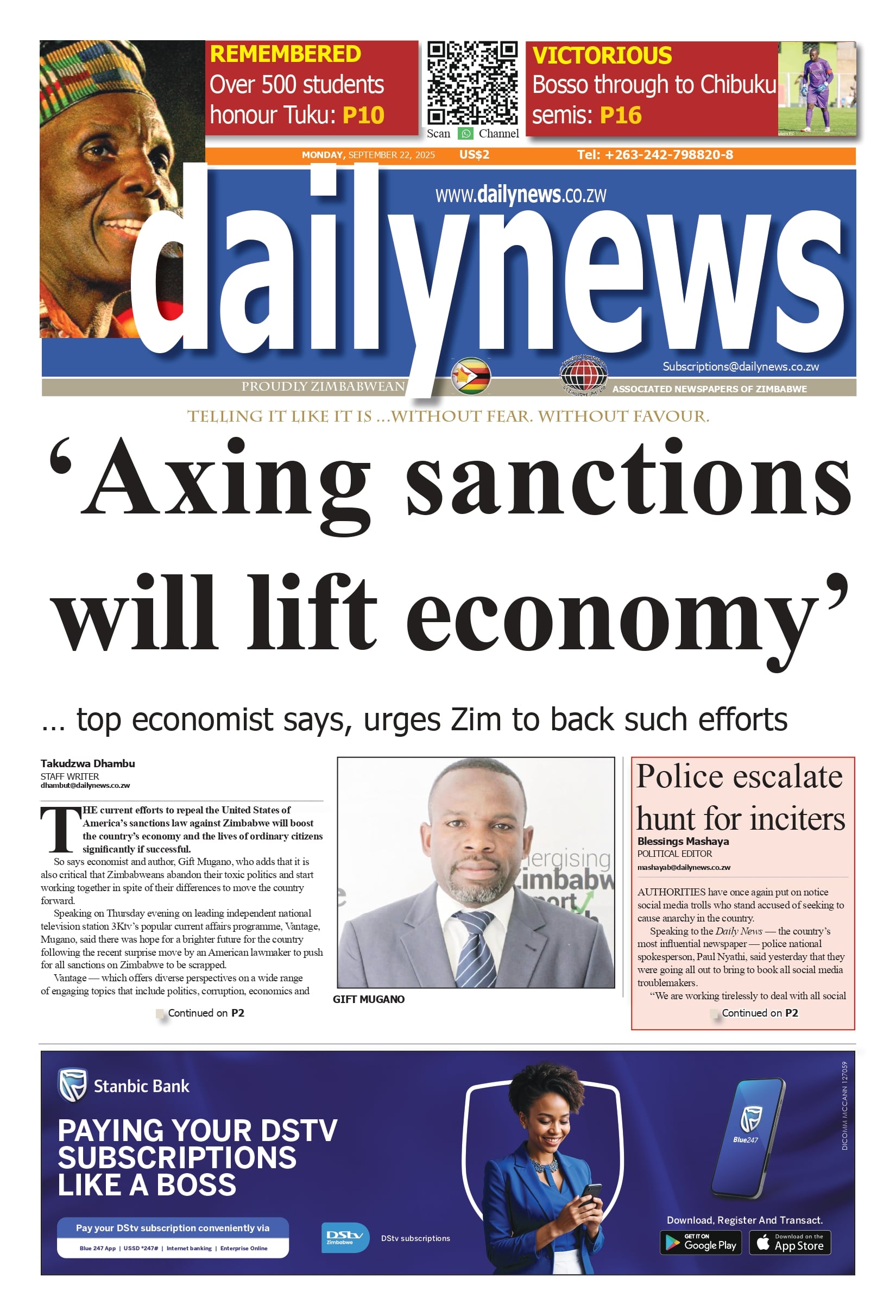 Monday 22 September 2025