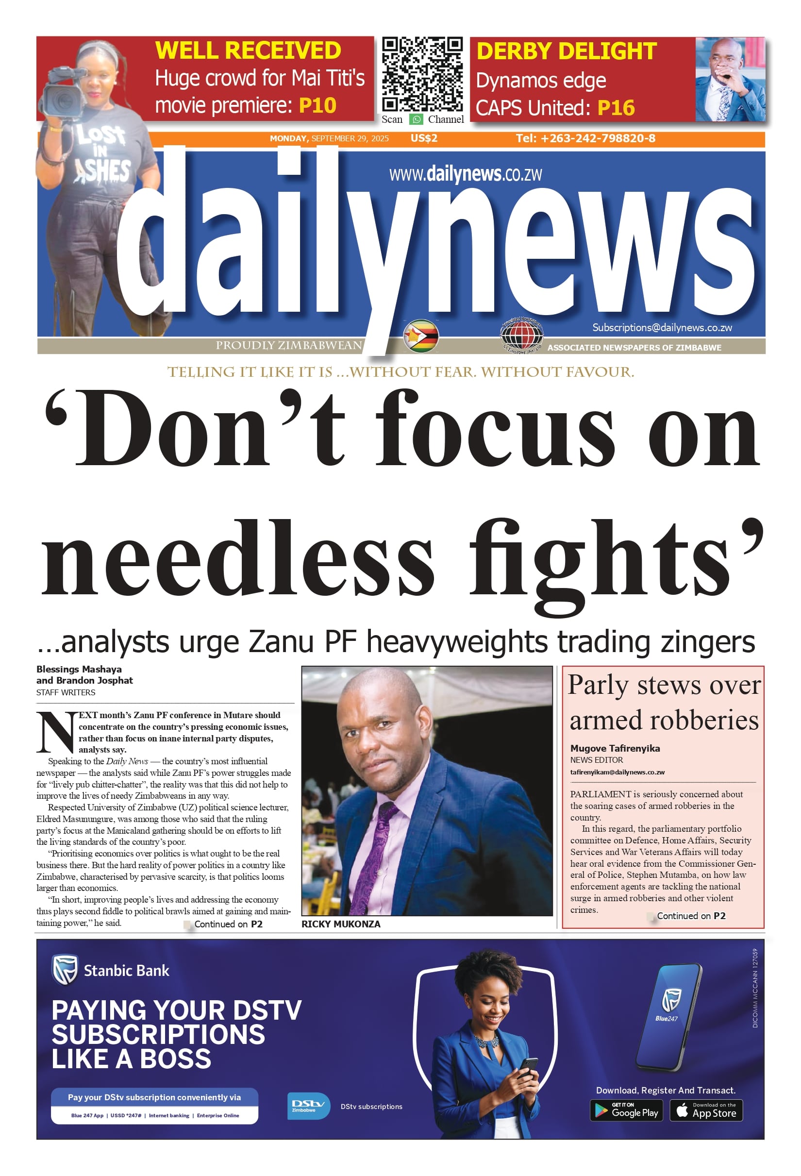 Monday 29 September 2025