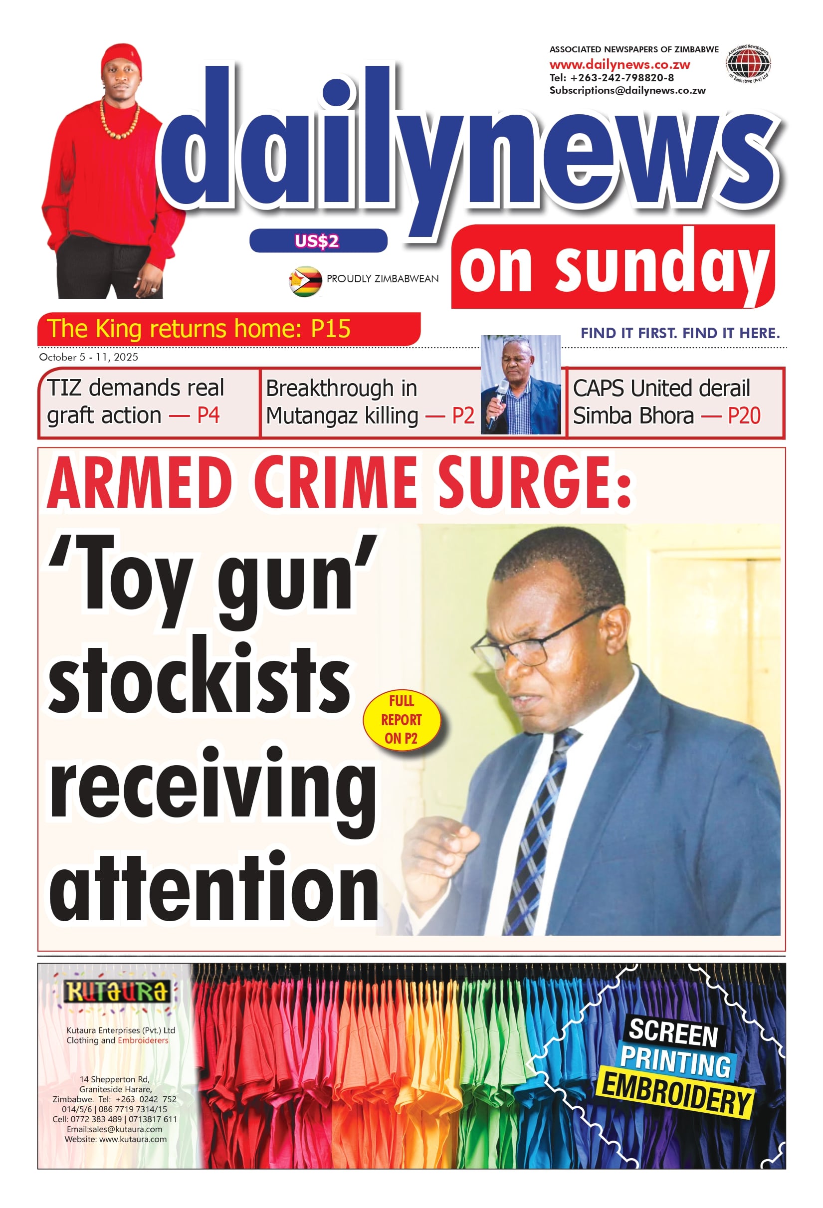 Sunday 5 October 2025