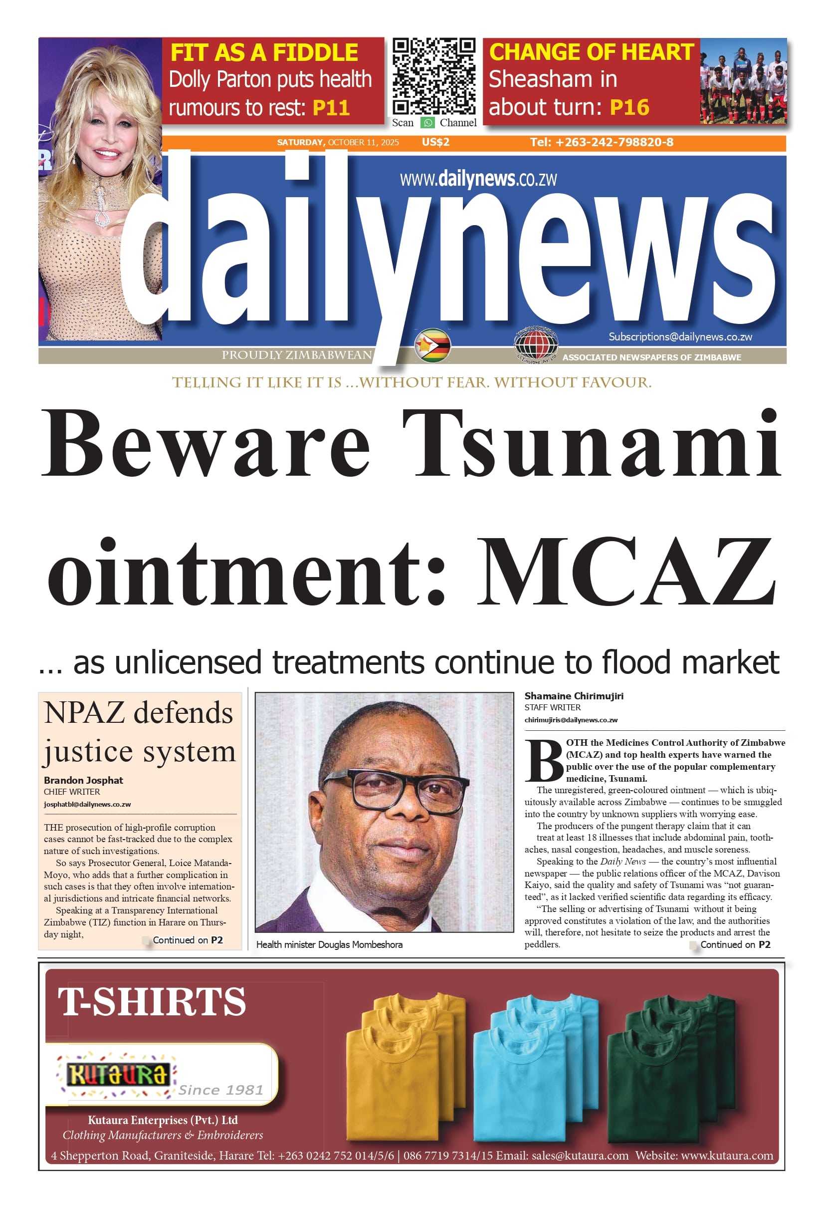 Saturday 11  October 2025