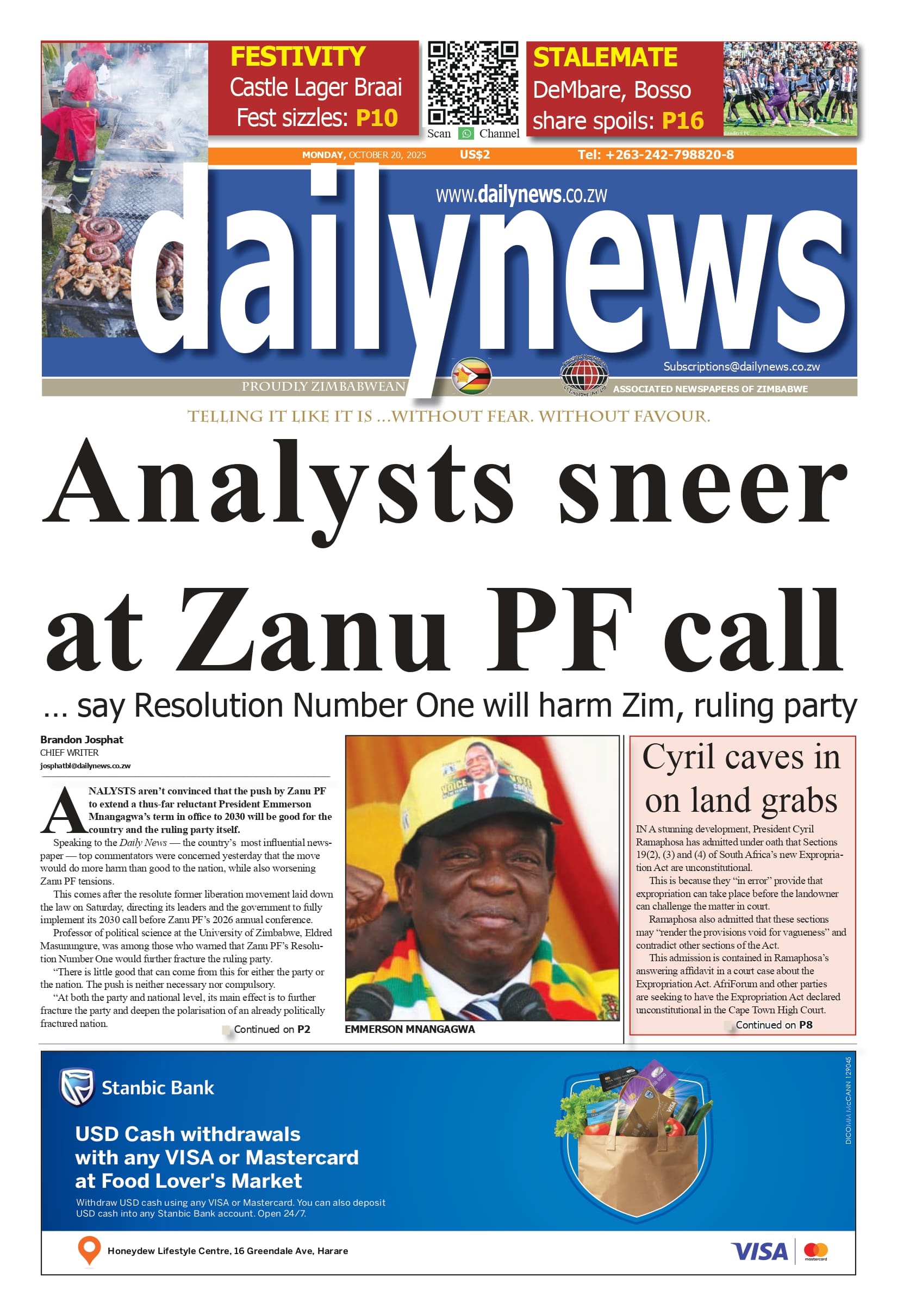 Monday 20 October 2025