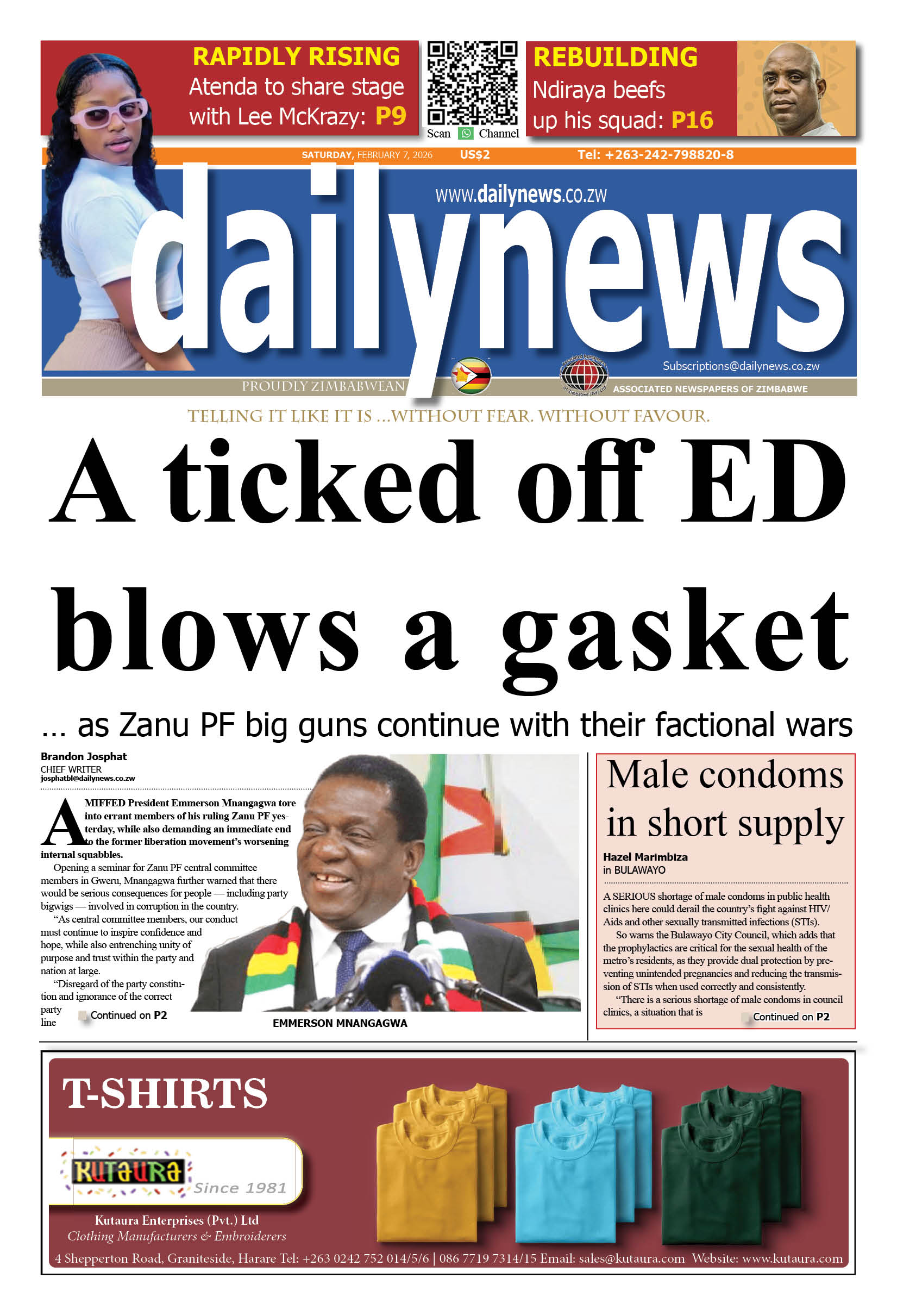 Saturday 7 February 2026